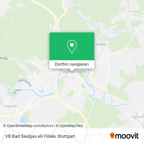 VB Bad Saulgau eG Filiale Karte