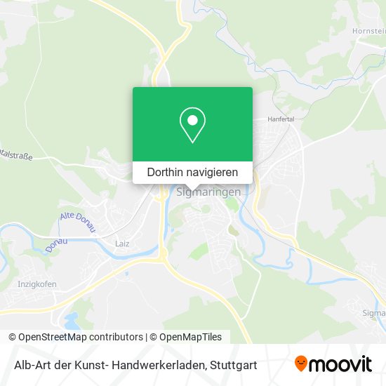 Alb-Art der Kunst- Handwerkerladen Karte