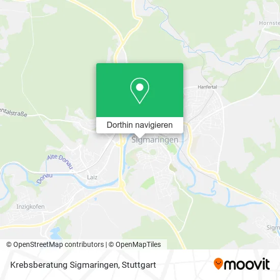 Krebsberatung Sigmaringen Karte