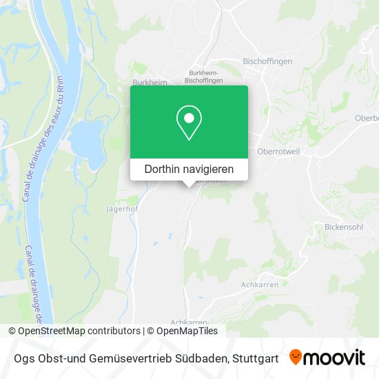 Ogs Obst-und Gemüsevertrieb Südbaden Karte
