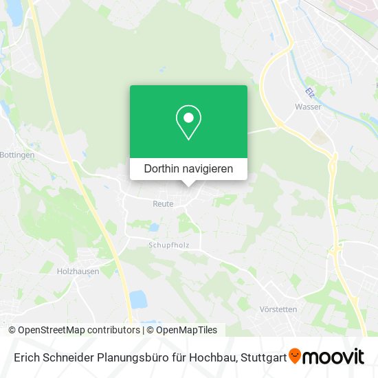Erich Schneider Planungsbüro für Hochbau Karte