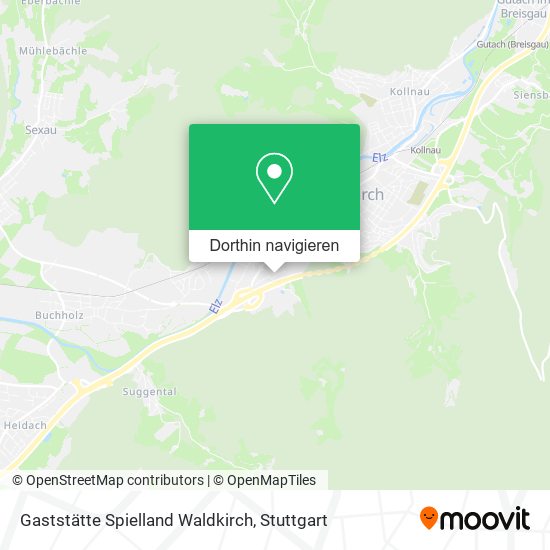 Gaststätte Spielland Waldkirch Karte