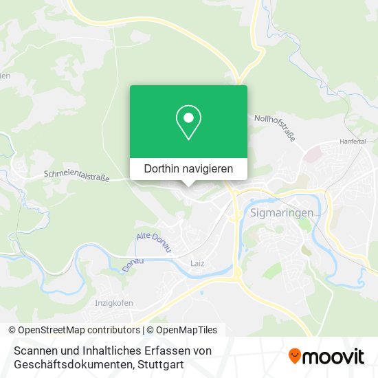 Scannen und Inhaltliches Erfassen von Geschäftsdokumenten Karte