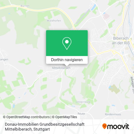 Donau-Immobilien Grundbesitzgesellschaft Mittelbiberach Karte