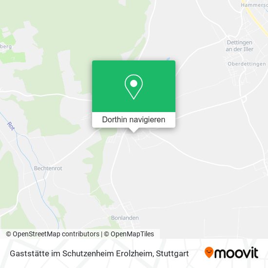 Gaststätte im Schutzenheim Erolzheim Karte