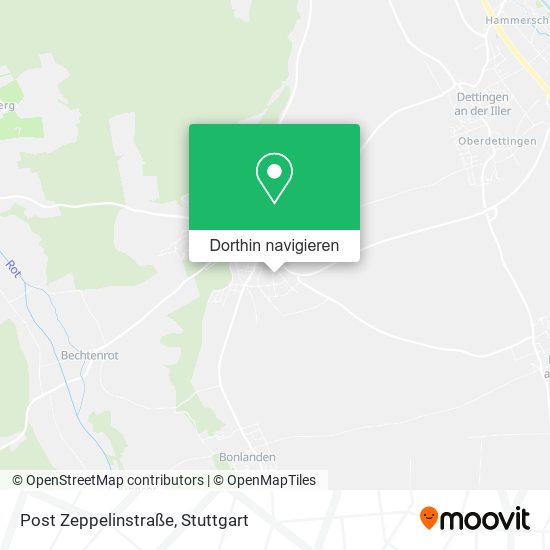 Post Zeppelinstraße Karte