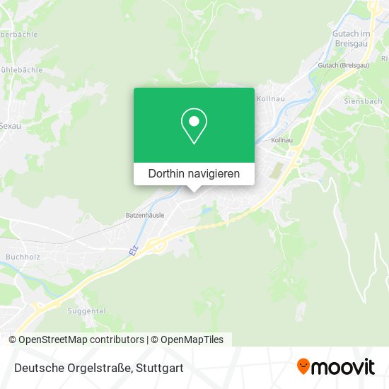 Deutsche Orgelstraße Karte