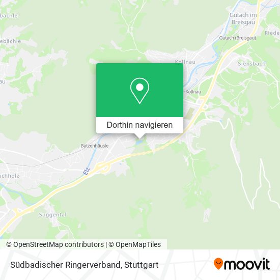Südbadischer Ringerverband Karte