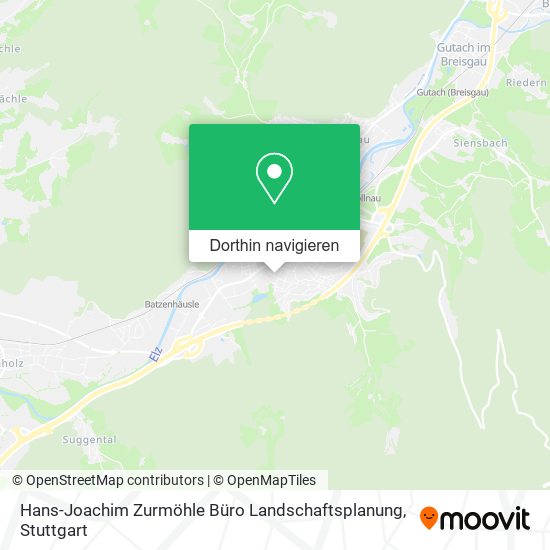 Hans-Joachim Zurmöhle Büro Landschaftsplanung Karte