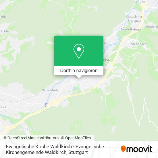 Evangelische Kirche Waldkirch - Evangelische Kirchengemeinde Waldkirch Karte