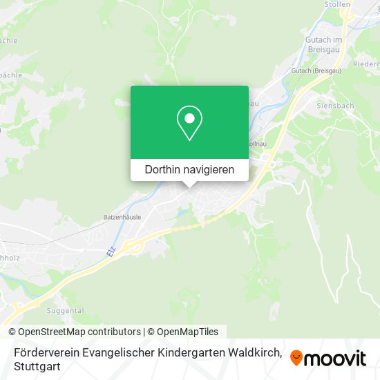 Förderverein Evangelischer Kindergarten Waldkirch Karte