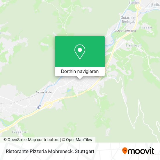 Ristorante Pizzeria Mohreneck Karte