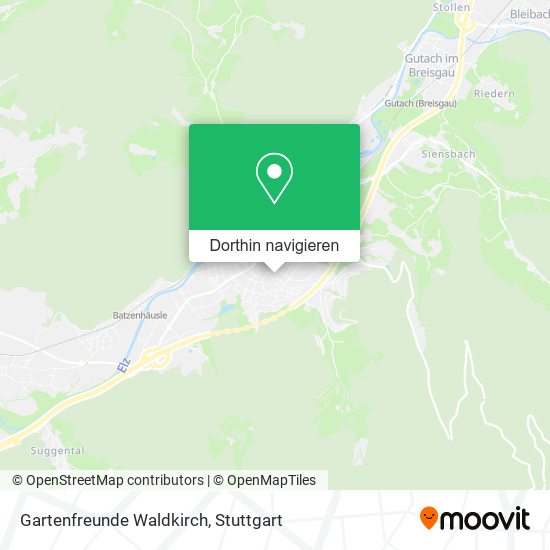 Gartenfreunde Waldkirch Karte