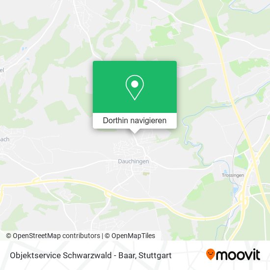 Objektservice Schwarzwald - Baar Karte