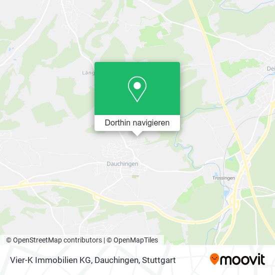 Vier-K Immobilien KG, Dauchingen Karte