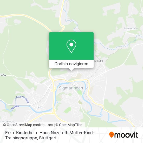 Erzb. Kinderheim Haus Nazareth Mutter-Kind-Trainingsgruppe Karte