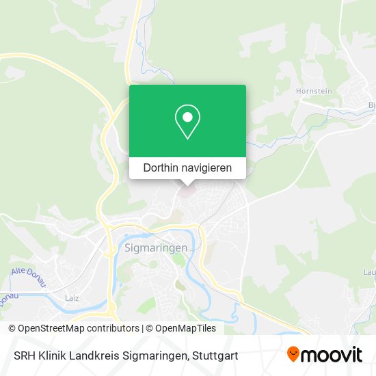 SRH Klinik Landkreis Sigmaringen Karte