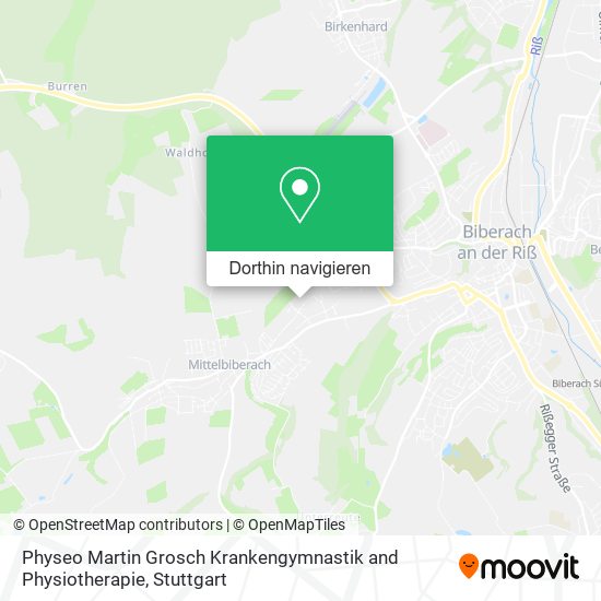 Physeo Martin Grosch Krankengymnastik and Physiotherapie Karte