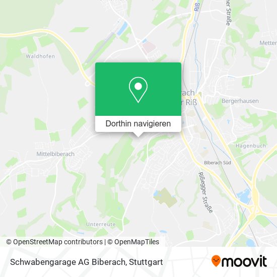 Schwabengarage AG Biberach Karte