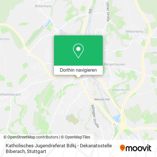 Katholisches Jugendreferat Bdkj - Dekanatsstelle Biberach Karte
