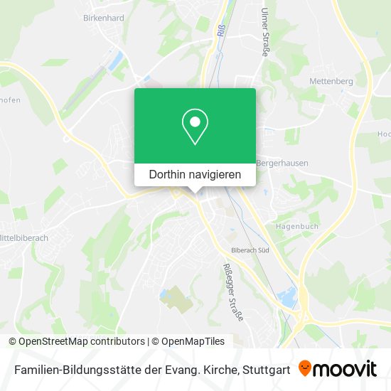 Familien-Bildungsstätte der Evang. Kirche Karte