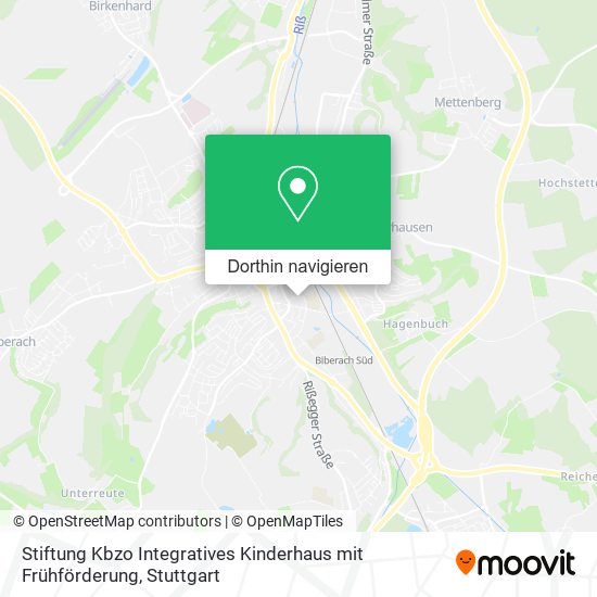 Stiftung Kbzo Integratives Kinderhaus mit Frühförderung Karte