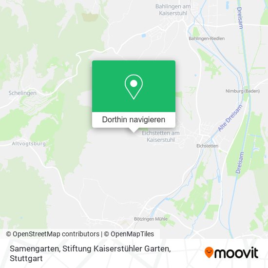 Samengarten, Stiftung Kaiserstühler Garten Karte