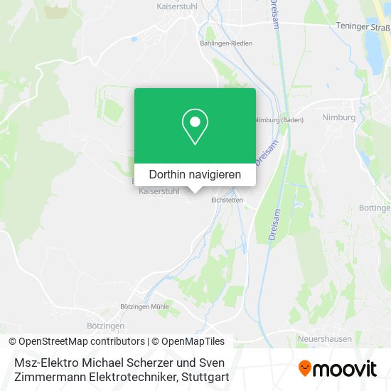 Msz-Elektro Michael Scherzer und Sven Zimmermann Elektrotechniker Karte