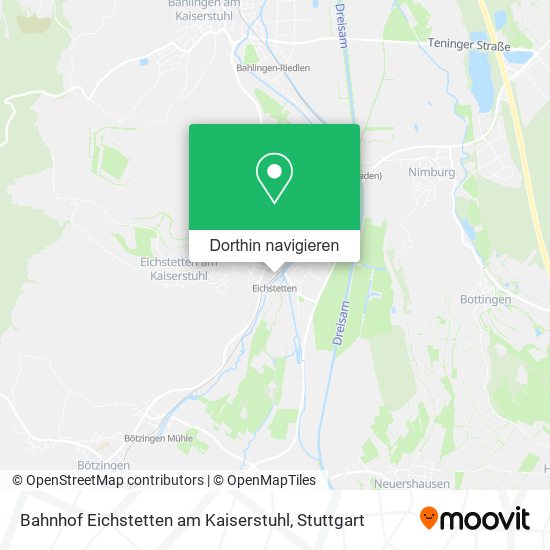 Bahnhof Eichstetten am Kaiserstuhl Karte