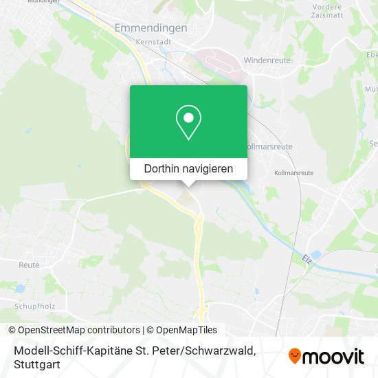 Modell-Schiff-Kapitäne St. Peter / Schwarzwald Karte