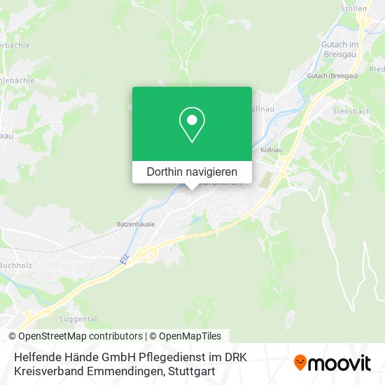 Helfende Hände GmbH Pflegedienst im DRK Kreisverband Emmendingen Karte