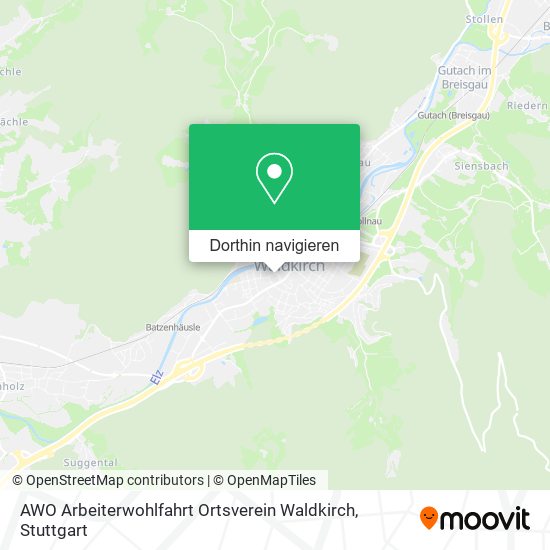 AWO Arbeiterwohlfahrt Ortsverein Waldkirch Karte