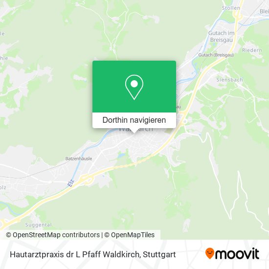 Hautarztpraxis dr L Pfaff Waldkirch Karte