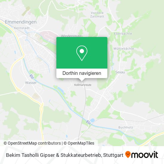 Bekim Tasholli Gipser & Stukkateurbetrieb Karte