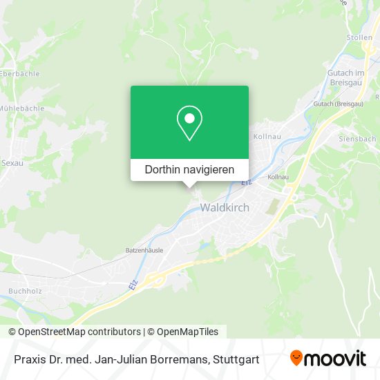 Praxis Dr. med. Jan-Julian Borremans Karte
