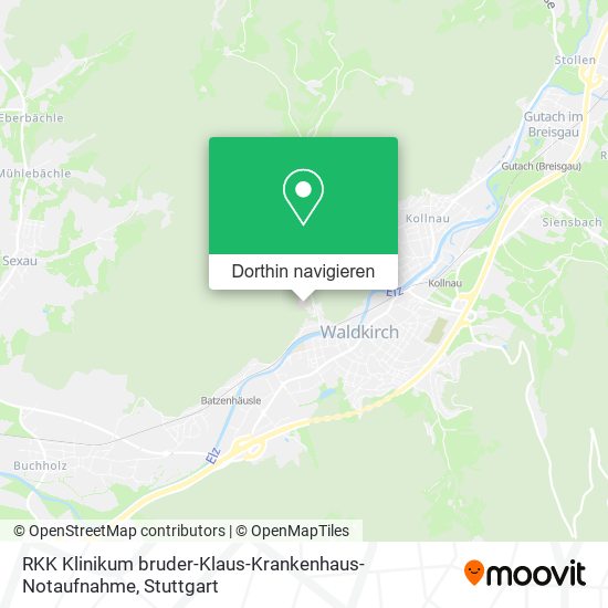 RKK Klinikum bruder-Klaus-Krankenhaus-Notaufnahme Karte