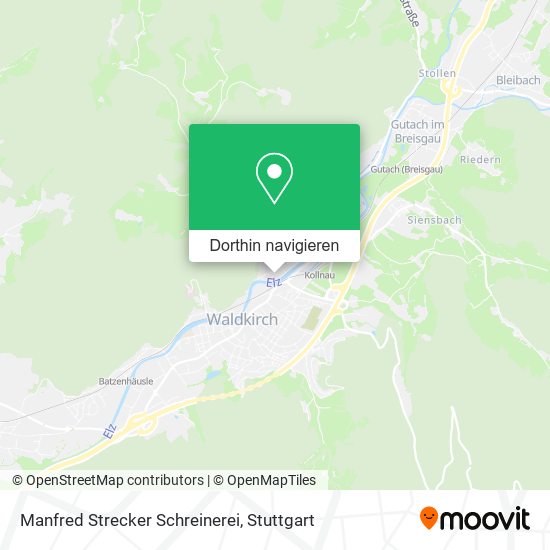 Manfred Strecker Schreinerei Karte