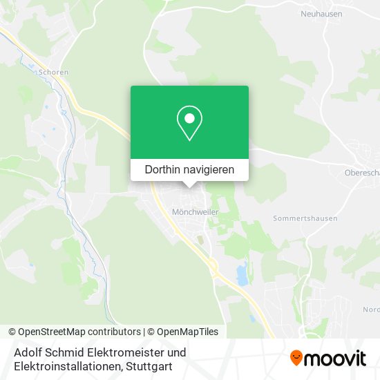 Adolf Schmid Elektromeister und Elektroinstallationen Karte