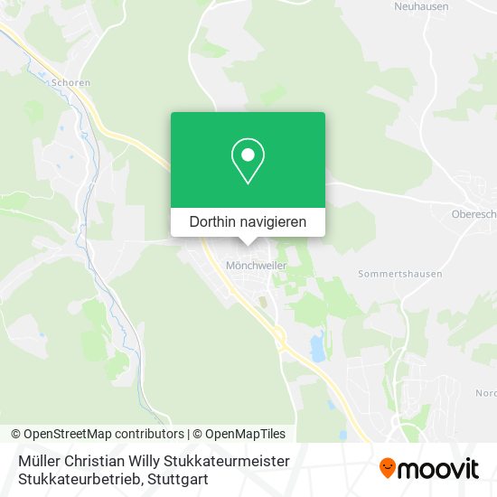 Müller Christian Willy Stukkateurmeister Stukkateurbetrieb Karte