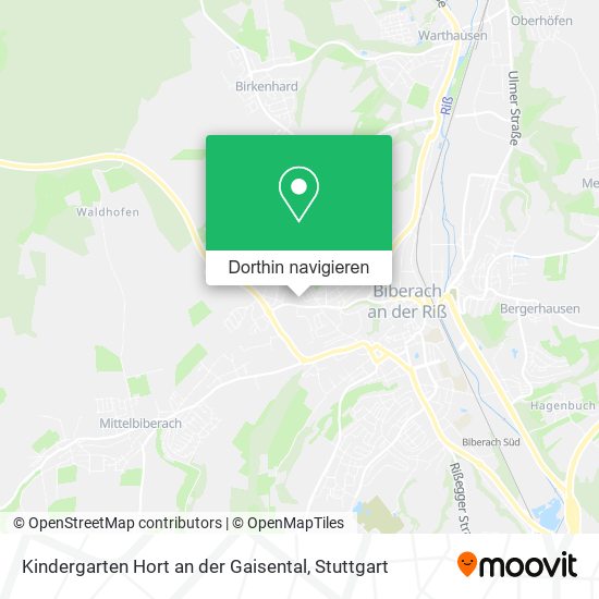 Kindergarten Hort an der Gaisental Karte