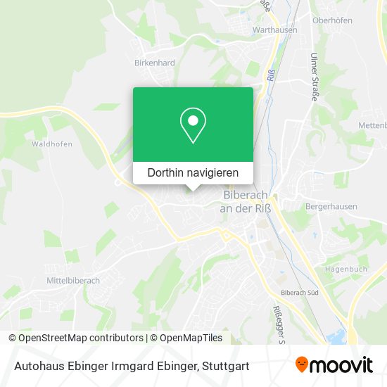 Autohaus Ebinger Irmgard Ebinger Karte