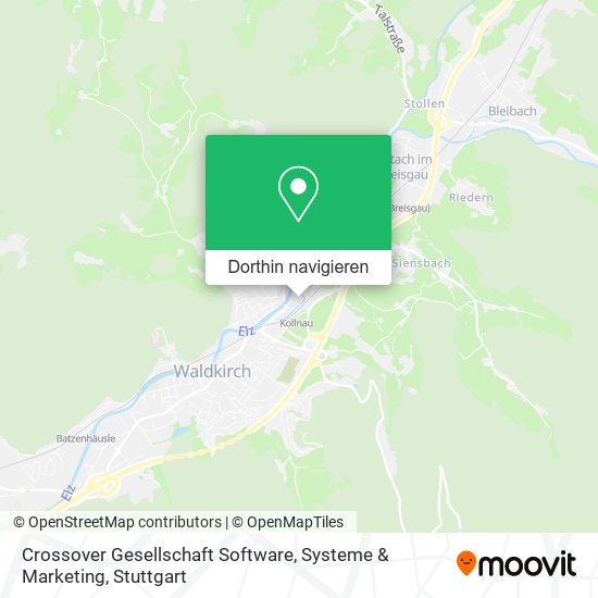Crossover Gesellschaft Software, Systeme & Marketing Karte
