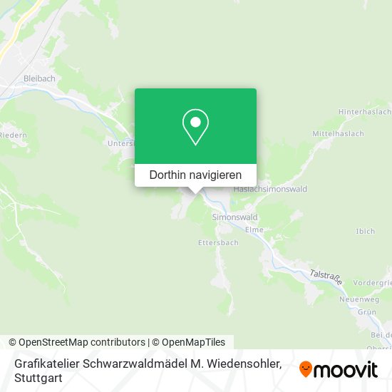 Grafikatelier Schwarzwaldmädel M. Wiedensohler Karte
