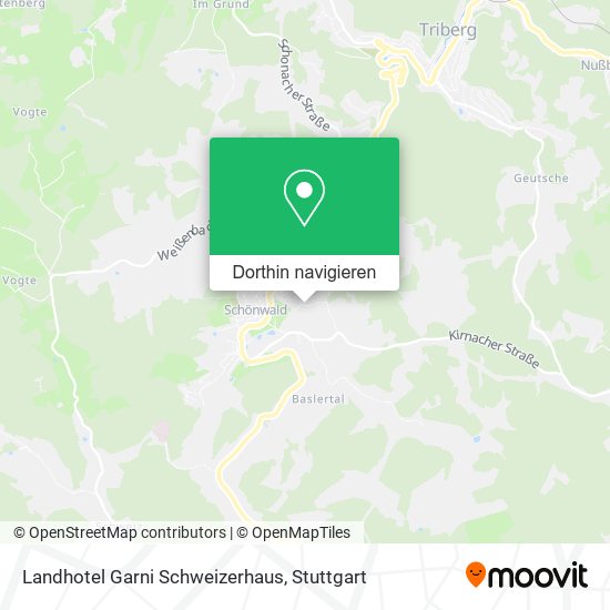 Landhotel Garni Schweizerhaus Karte