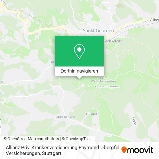 Allianz Priv. Krankenversicherung Raymond Obergfell Versicherungen Karte