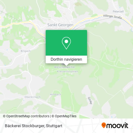 Bäckerei Stockburger Karte