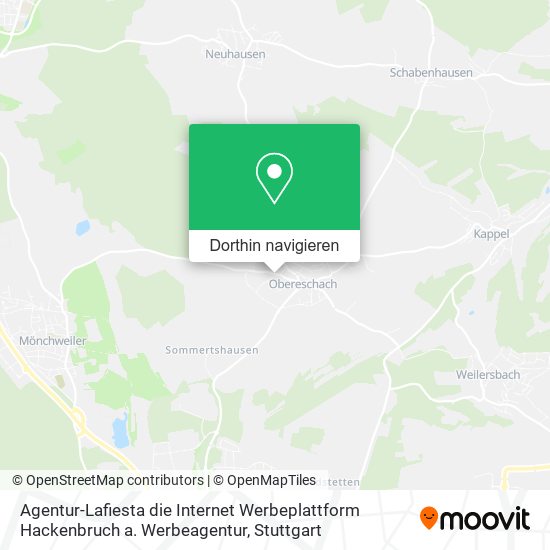 Agentur-Lafiesta die Internet Werbeplattform Hackenbruch a. Werbeagentur Karte