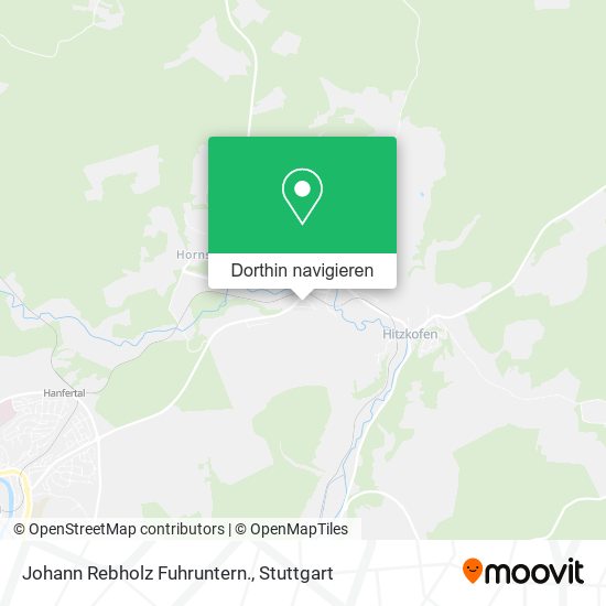 Johann Rebholz Fuhruntern. Karte