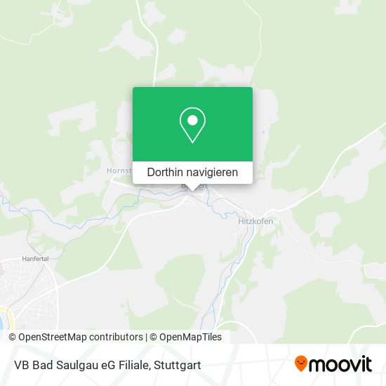 VB Bad Saulgau eG Filiale Karte