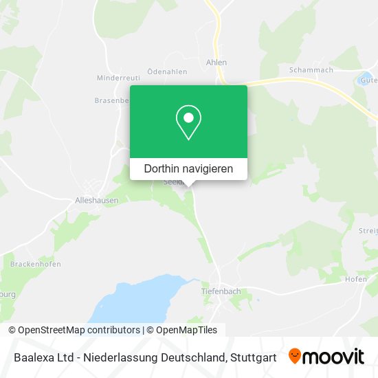 Baalexa Ltd - Niederlassung Deutschland Karte